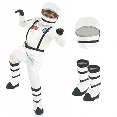 Afbeelding van Fun Shack astronaut kinderkostuum, astronautenkostuum voor kinderen, kosmonaut Halloween, jongens, maat S