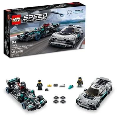 Afbeelding van LEGO Speed Champions Mercedes AMG F1 W12 E Performance &amp; Project One 76909 Building Kit; voor Ages 9+ (564 stuks)