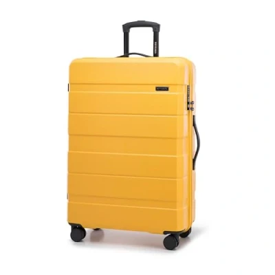 Afbeelding van WITTCHEN COMODO Line Handbagagekoffer van ABS, telescopische handgreep, TSA slot, 4 dubbele wielen, Geel., Grote koffer