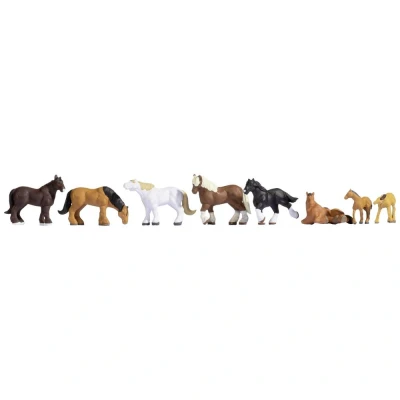 Afbeelding van NOCH 36762 N Koudbloedpaarden figuren Kant en klaar model
