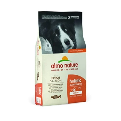 Afbeelding van 2x12kg Almo Nature Adult Zalm &amp; Rijst Medium Hondenvoer