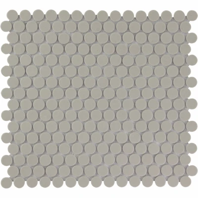 Afbeelding van The Mosaic Factory London Pennyround Grey 1,9x5,5 cm