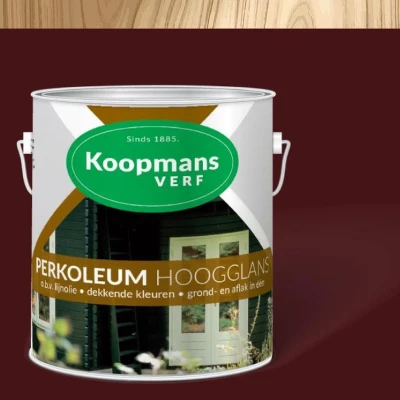 Afbeelding van Koopmans Perkoleum Beits 2,5 Ltr Dekkend Rembrandtrood