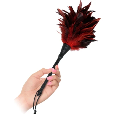 Afbeelding van Rood Zwarte Veer Fetish Fantasy