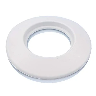 Afbeelding van TYGERIX® 100 mm EPDM rubberen rozet wit coprimide flexibele voor buisdak van ketels kachels en elke installatie Hittebestendig Gecertificeerd materiaal