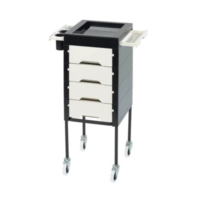 Afbeelding van Sinelco Secret Werkwagen Zwart/Cremewit Haibu by Kapperskorting.com