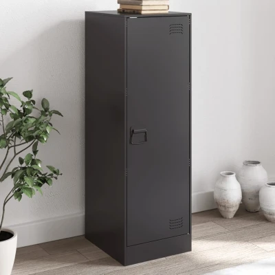 Afbeelding van Dressoir 34,5x39x107 cm staal zwart