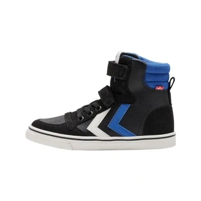 Afbeelding van Hummel Slimmer Stadil Sneakers hoog voor kinderen, Maat: 26, Black iris Leer