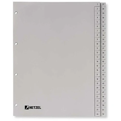 Afbeelding van King Mec 721308 PP index A4 1 52 grijs