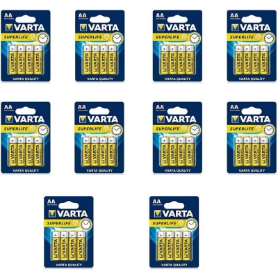 Afbeelding van Varta Batterijen Superlife Koolzink R06/AA 1.5 Volt 4 Stuks in Folie