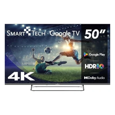 Image de Smart Tech TV 4K UHD 50 (127cm) 50UG02V, Google TV, HDMI, USB, HEVC, Dolby Audio, HDR 10, CHROMESCAST, Assistant
