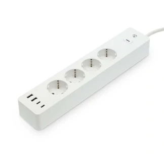 Afbeelding van Nedis SmartLife Stekkerdoos Wi Fi Hybrid (CEE 7/7) / USB A C 16 3680 W 2.00 m 0 55 Android IOS Wit
