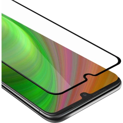 Afbeelding van Cadorabo Screenprotector geschikt voor Motorola MOTO G8 PLUS Volledig scherm pantserfolie Beschermfolie in TRANSPARANT met ZWART Gehard (Tempered) display beschermglas 9H hardheid 3D Touch