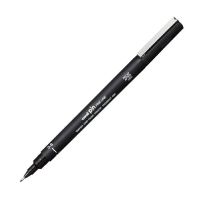 Afbeelding van Fineliner Uni ball Pin 0,6mm zwart