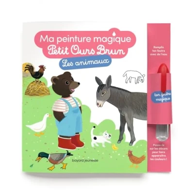 Afbeelding van MA PEINTURE MAGIQUE PETIT OURS BRUN LES ANIMAUX (+ FEUTRE)
