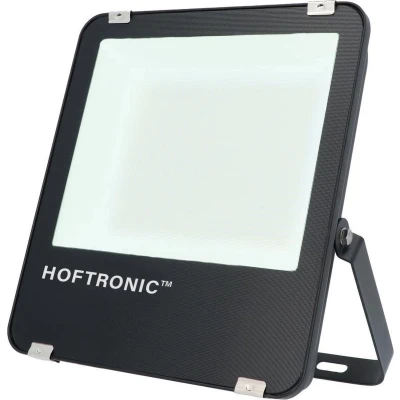 Afbeelding van HOFTRONIC Luxor LED breedstraler 100 Watt 160 lm/W 16000 lumen 4000K Neutraal wit licht IP65 Waterdicht Schijnwerper met LumiLeds Extreem efficiënt 5 jaar garantie Floodlight
