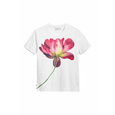 Afbeelding van Desigual Tshirt print, Dames, Maat: XXS, White