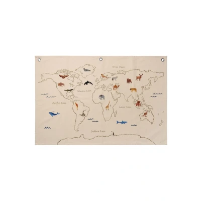 Afbeelding van Ferm LIVING The World Wandkleed 80 X 120 Cm