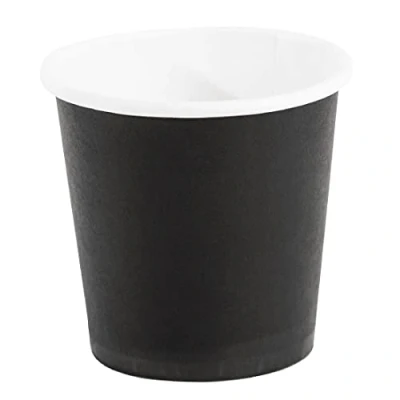 Afbeelding van Fiesta Recyclable disposable espressobekers zwart 12cl (50 stuks)