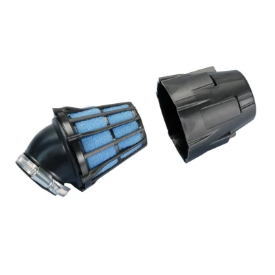 Afbeelding van Luchtfilter Polini Blue Air Box 42mm schuin
