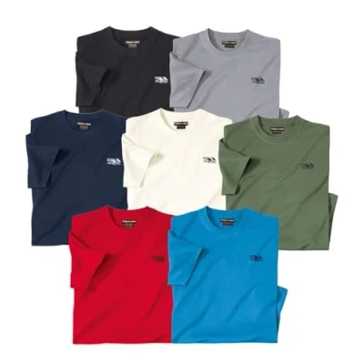 Afbeelding van Atlas for Men 7 pack T shirts ® Heren Verkrijgbaar in grote maten L