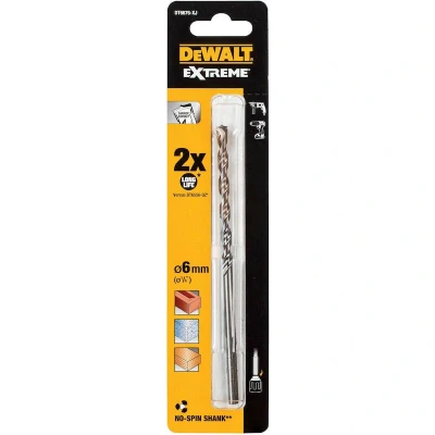 Afbeelding van DEWALT DT6676 XJ Broca Para Piedra Extreme 6 x 150 mm met 3 Caras, zilver, 100