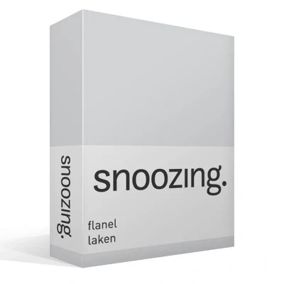 Afbeelding van Snoozing Flanel Laken Lits jumeaux 240x260 cm Grijs