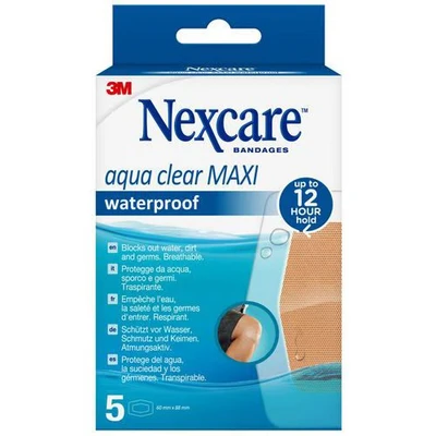 Afbeelding van Nexcare, Gips, Aqua Clear Maxi waterproof Pfl (5 x)