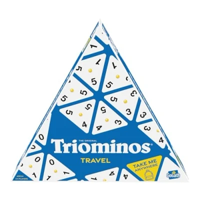 Afbeelding van Goliath Triominos Travel Formaat voor reizen Strategiespel Traditioneel gezelschapsspel Om met familie of vrienden te spelen Van 2 tot 4 spelers Vanaf 6 jaar