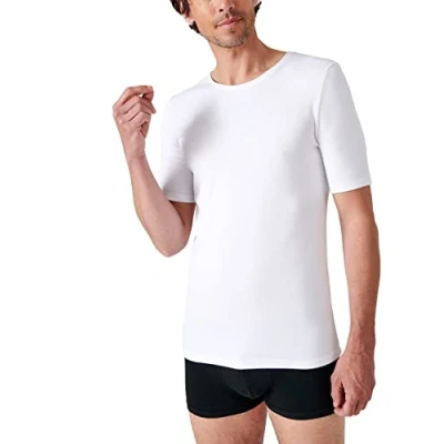 Image de Damart T Shirt Maille Classique Thermolactyl, Homme, Blanc, Taille S, Manches Courtes, XS
