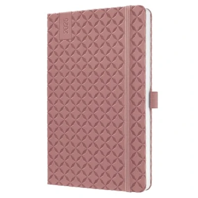 Afbeelding van Weekagenda Flair A5 2025 (NL/FR/EN/DU) Dusty Red Hardcover