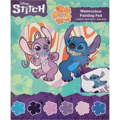 Afbeelding van Disney Stitch Waterverf blok met kwast kleurboek