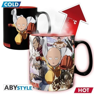 Afbeelding van [Merchenise] ABYstyle One Punch Man Heat Change mok Saitama