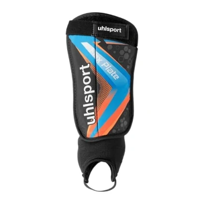 Afbeelding van uhlsport Football Flex Plate scheenbeschermers voor kinderen en volwassenen, ultralichte met enkelbescherming, schokabsorberend, dempt beschermt