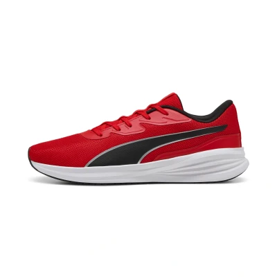 Afbeelding van Puma Night V3 Hardloopschoenen voor op de weg, Maat: 41, For all time red silver black Textiel/ synthetisch