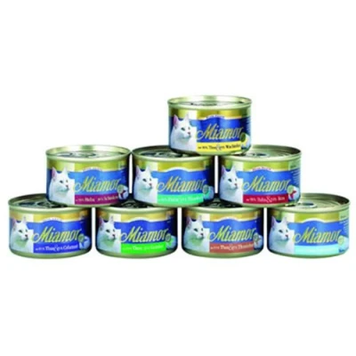 Afbeelding van 1x100g Fijne Filets Lichte Tonijn &amp; Garnalen in Gelei Miamor Kattenvoer