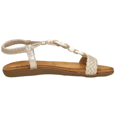 Afbeelding van SUB55 Sandalen Plat goudkleur Maat 37