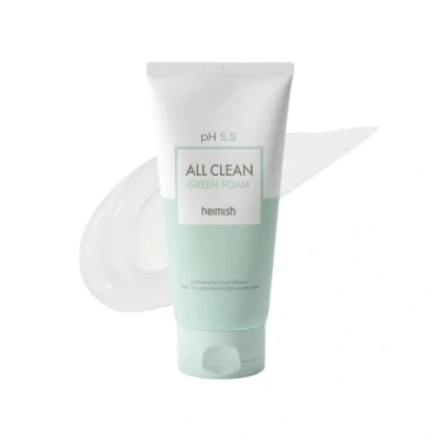 Afbeelding van All Clean Green Foam Cleanser pH5.5 Heimish Koreaanse skincare gezichtsreiniging