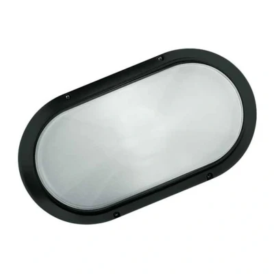 Afbeelding van Prisma Superdelta wandlamp ovaal 1 x 60 W e27 zwart