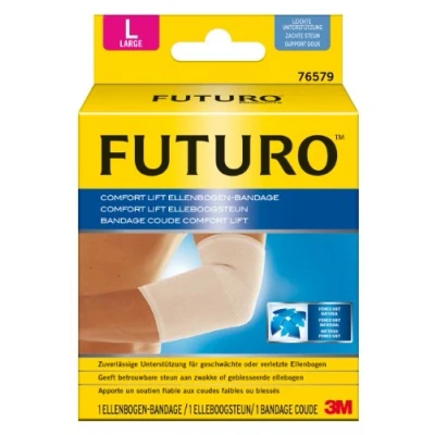 Afbeelding van FUTURO FUT76579 Comfort elleboogbandage aan beide zijden draagbaar, maat L, 28,0 30,5 cm
