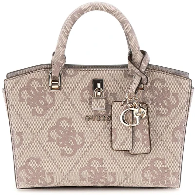 Afbeelding van GUESS Handtas Schoudertas Queensland Mini Satchel Bag Dove Logo Roze