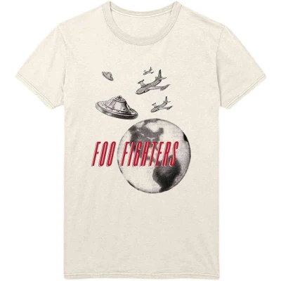 Afbeelding van Foo Fighters UFO Planes Heren T shirt 2XL Creme
