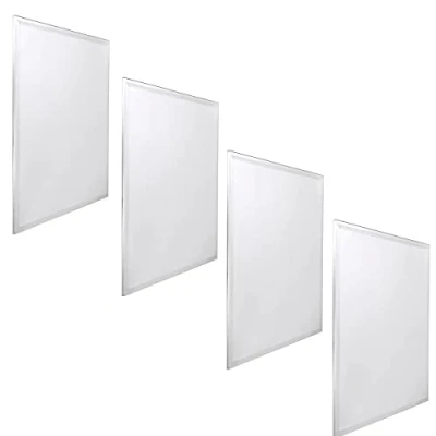 Afbeelding van Jandei Pack x4 LED paneel met achtergrondverlichting, afmetingen 60x60cm, 48W, koud wit 6000K, 3900 lumen, frame, voor inbouw in vals plafond Armstrong type, inclusief driver
