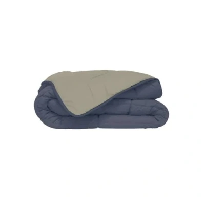 Afbeelding van Bedrukt Dekbed Hoesloos Wasbaar Zonder Overtrek Lits Jumeaux Blauw &amp; Mastiek 240x220cm