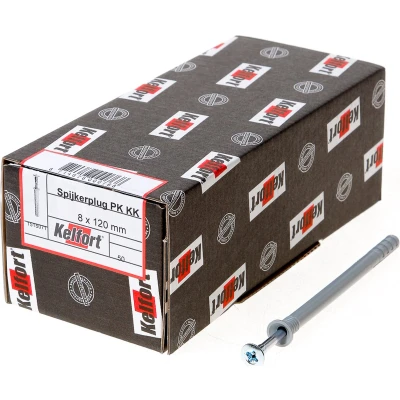 Afbeelding van Slagplug Kelfort met nagel 8x120mm 50 stuks