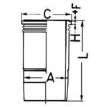 Afbeelding van KOLBENSCHMIDT 89335110 Cilindervoering