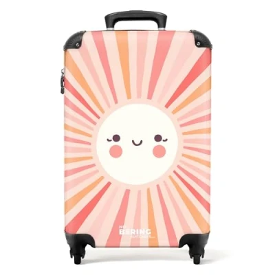 Afbeelding van NoBoringSuitcases.com® Handbagage koffer Dames reiskoffer 55x35x25
