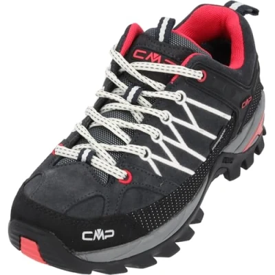 Afbeelding van CMP Rigel LOW Trekking Shoes WP Outdoorschoenen, Dames, Maat: 38, Antracite/offwhite Leer en textiel