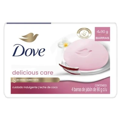 Afbeelding van Dove Zeep Cocos &amp; Jasmijnblaadjes 4 x 90 Gram