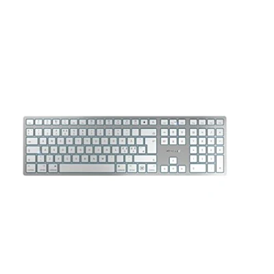Afbeelding van Randapparaten: Toetsenborden: CHERRY KW 9100 SLIM FOR MAC toetsenbord USB + Bluetooth QWERTY Scandinavisch Zilver